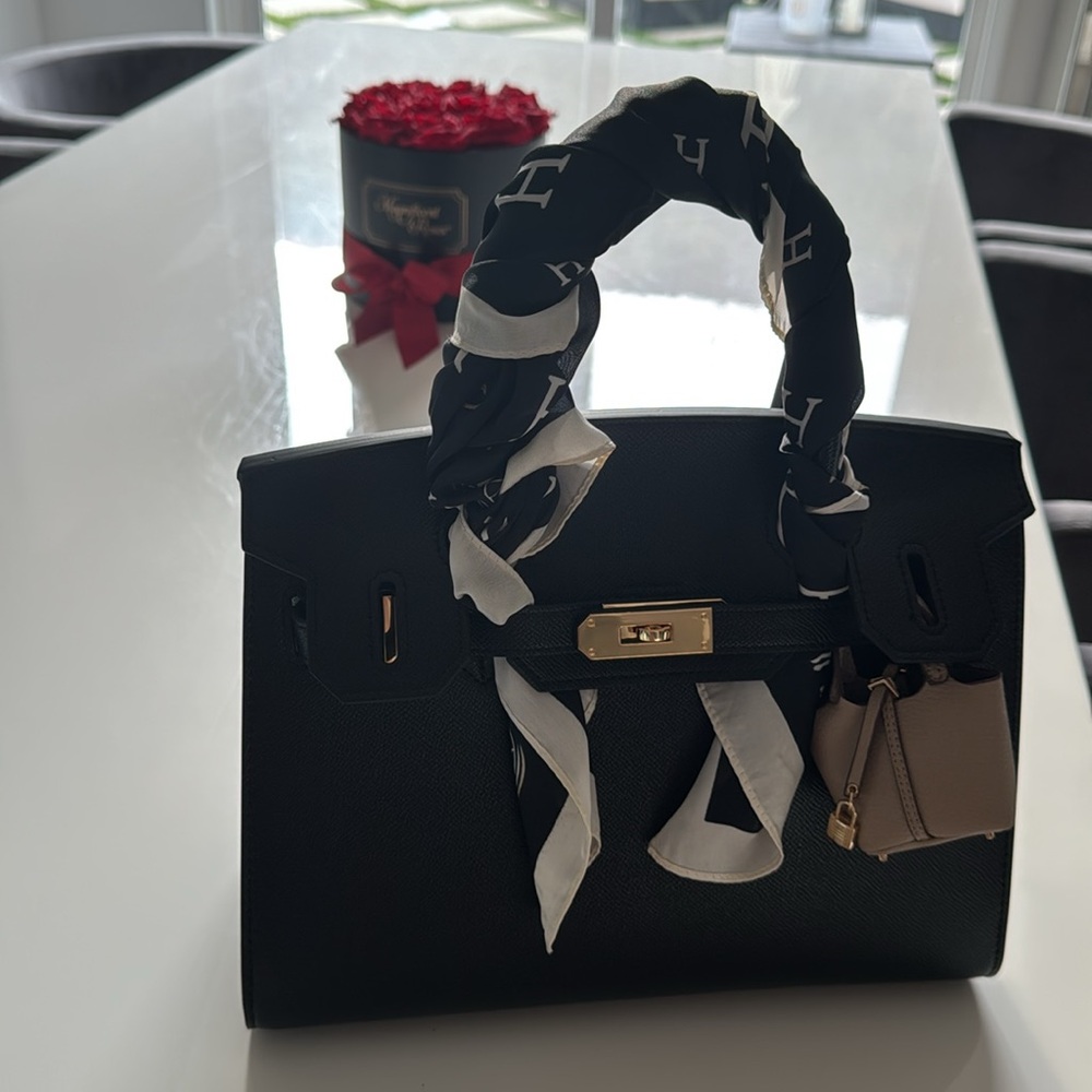 Black handbag
